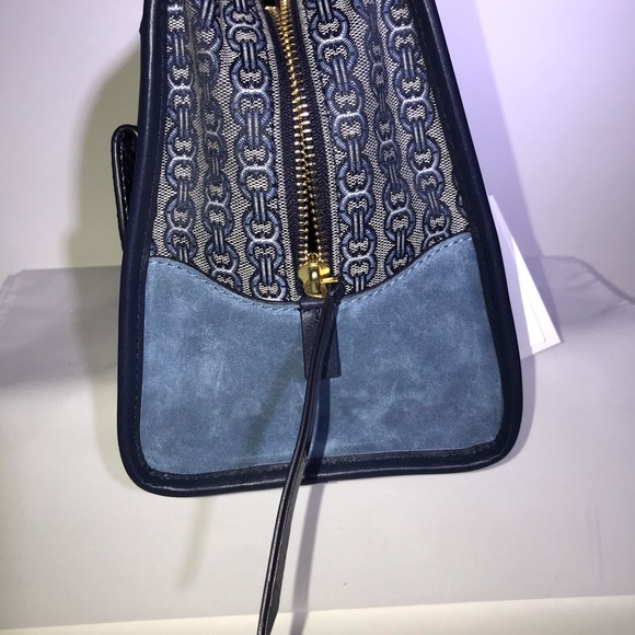 🥳HP🥳NWT Tory Burch Gemini Link Snakeskin Satchel - Picture 5 of 12